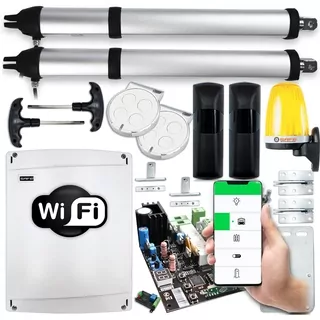 Pohon pre dvojkrídlové brány 8m WIFI lampa 2xPILOT FOTO automat pre brány